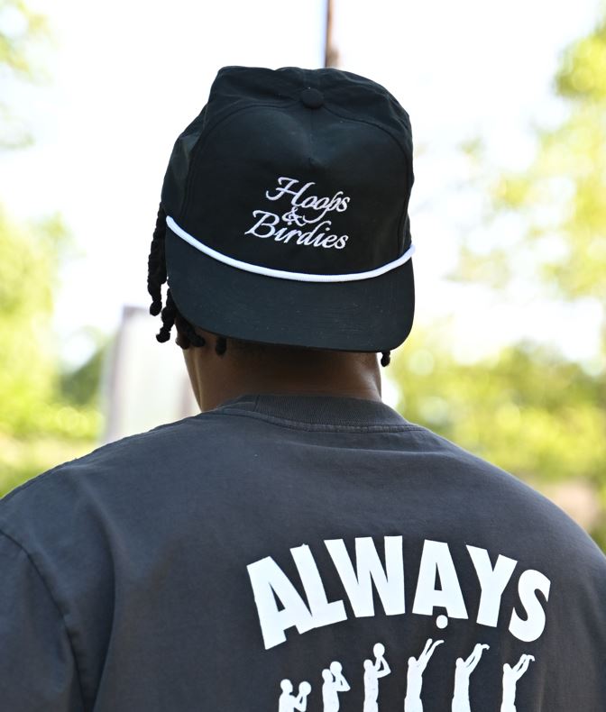 SCRIPT LOGO ROPE HAT - BLACK/WHITE